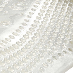 Amortecedor massageador em gel com recorte em lã de carneiro Acavallo Transparente / branco Amortecedor massageador em gel com recorte em lã de carneiro Acavallo Transparente / branco