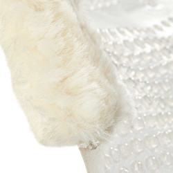 Amortecedor massageador em gel com recorte em lã de carneiro Acavallo Transparente / natural