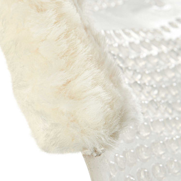 Amortecedor massageador em gel com recorte em lã de carneiro Acavallo Transparente / natural