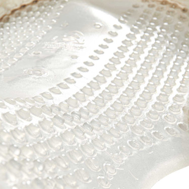 Amortecedor massageador em gel com recorte em lã de carneiro Acavallo Transparente / natural