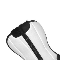 Amortecedor em lã ecológica Equestro Branco / preto