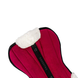 Amortecedor em lã ecológica Equestro Vinho / preto / branco