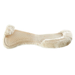 Amortecedor em gel com elevação frontal completo em lã de carneiro Acavallo Transparente / natural