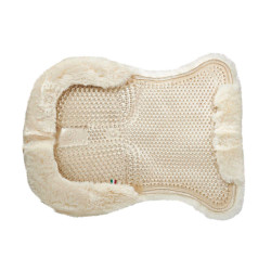 Amortecedor em gel com elevação traseira completa em lã de carneiro Acavallo Transparente / natural