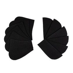 Amortecedor de algodão com bolsos e lã Equestro Preto / preto