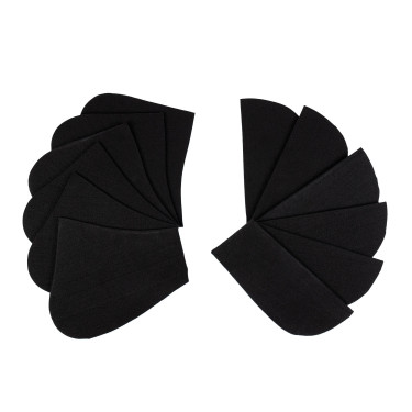 Amortecedor de algodão com bolsos e lã Equestro Preto / preto