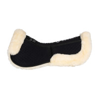 Amortecedor de algodão com bolsos e lã Equestro Preto / natural