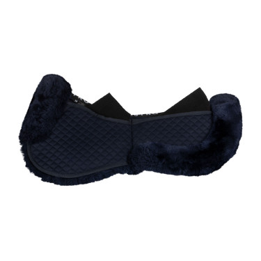 Amortecedor de algodão com bolsos e lã Equestro Azul / marinho