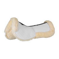Amortecedor de algodão com bolsos e lã Equestro Branco / natural