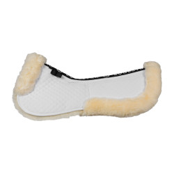 Amortecedor de algodão com bolsos e lã Equestro Branco / natural
