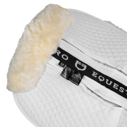 Amortecedor de algodão com bolsos e lã Equestro Branco / natural