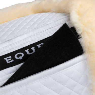 Amortecedor de algodão com bolsos e lã Equestro Branco / natural