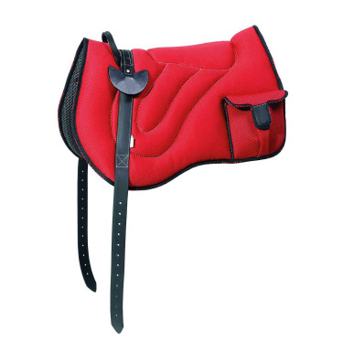Almofada de montar sem sela com bolso Umbria Equitazione Vermelho