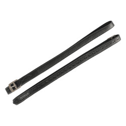 Etrivières Acavallo Couro Interior Nylon Preto