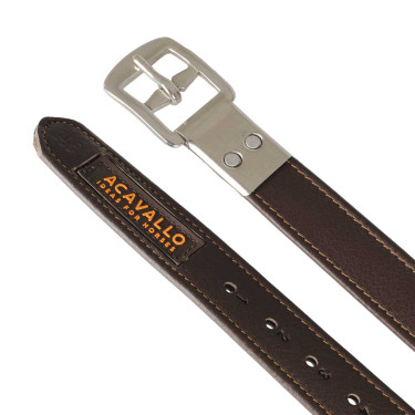 Etrivières Acavallo Couro Interior Nylon Castanho escuro Etrivières Acavallo Couro Interior Nylon Castanho escuro