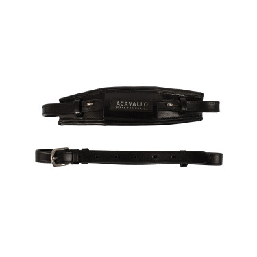 Muserola Acavallo em couro para Hackamore Preto