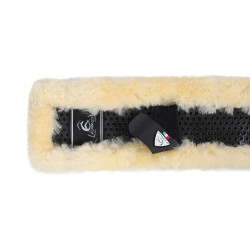 Acavallo Classic Kurzgurt-Schoner Gel & Lammfell Natural Castanho
