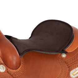Capa de selim Acavallo Classic Western Gel Dri-Lex 10mm Castanho