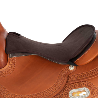 Capa de selim Acavallo Classic Western Gel Dri-Lex 10mm Castanho