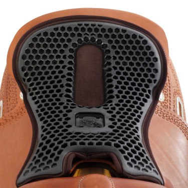 Capa de sela Acavallo Ortho-Coccyx Western Gel Hexagonal Dri-Lex 20mm Capa de sela Acavallo Ortho-Coccyx Western Gel Hexagonal Dri-Lex 20mm