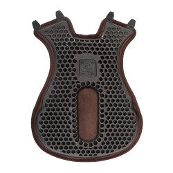 Capa de sela Acavallo Ortho-Coccyx Western Gel Hexagonal Dri-Lex 20mm Castanho