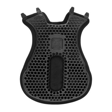 Capa de sela Acavallo Ortho-Coccyx Western Gel Hexagonal Dri-Lex 20mm Preto