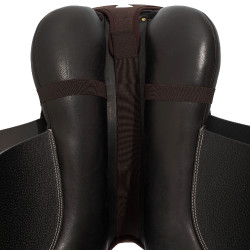 Capa de sela Acavallo Classic Obstacle Gel 20mm Dri-Lex Castanho