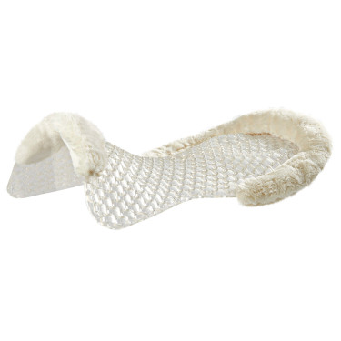 Amortecedor Acavallo respirável Gel e contorno de lã de carneiro Transparente / natural