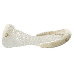 Amortecedor Acavallo respirável Gel e contorno de lã de carneiro Transparente / natural