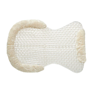 Amortecedor Acavallo respirável Gel e contorno de lã de carneiro Transparente / natural