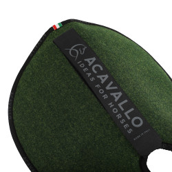 Amortecedor com bolsa Acavallo dupla de feltro Verde floresta