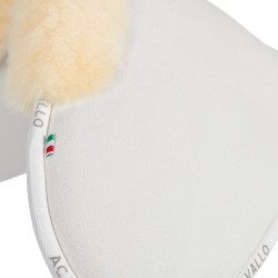 Amortecedor de espuma com memória de forma Acavallo Close Contact com lã de carneiro Branco / natural