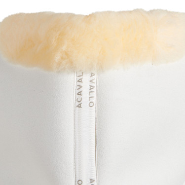 Amortecedor de espuma com memória de forma Acavallo Close Contact com lã de carneiro Branco / natural