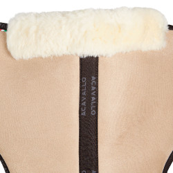 Amortecedor de espuma com memória de forma Acavallo Close Contact com lã de carneiro Areia / natural Amarelo Amortecedor de espuma com memória de forma Acavallo Close Contact com lã de carneiro Areia / natural Amarelo