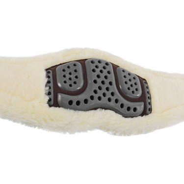 Cilha Anatômica Acavallo Gel & PVC Forro de Lã Removível Castanho escuro