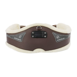 Cilha Anatômica Acavallo Gel & PVC Forro de Lã Removível Castanho escuro