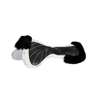 Amortecedor Acavallo Close Contact Classic Gel com memória de forma e lã de carneiro Marrom / natural Castanho