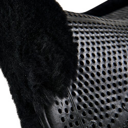 Amortisseur mixte Close Contact Acavallo Classic Mouton intégral Noir / noir