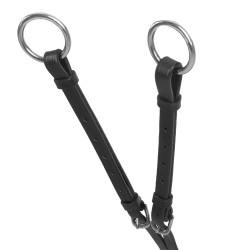 Peitoral martingale Acavallo em couro de 5 pontos Preto