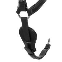 Peitoral martingale Acavallo em couro de 5 pontos Preto Peitoral martingale Acavallo em couro de 5 pontos Preto