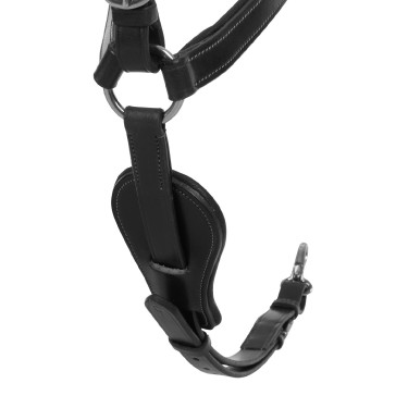 Peitoral martingale Acavallo em couro de 5 pontos Preto