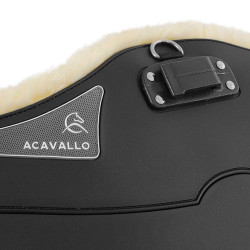 Cilindro peitoral Acavallo Gel & Pvc Forro removível em lã Preto