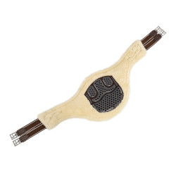 Cilindro peitoral Acavallo Gel & Pvc Forro removível em lã Castanho escuro