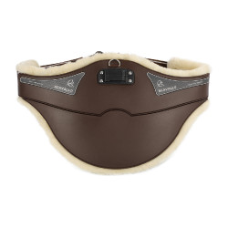Cilindro peitoral Acavallo Gel & Pvc Forro removível em lã Castanho escuro
