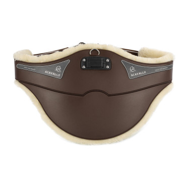Cilindro peitoral Acavallo Gel & Pvc Forro removível em lã Castanho escuro