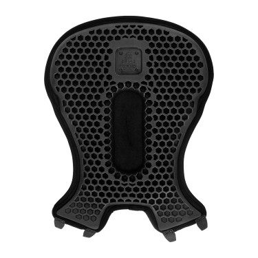 Capa de selim Acavallo Ortho-Pubis Western Gel hexagonal 20 mm Drylex Preto