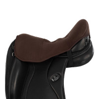 Capa de selim amortecedora Acavallo Ortho Pubis Gel em 20mm - Dressage Castanho