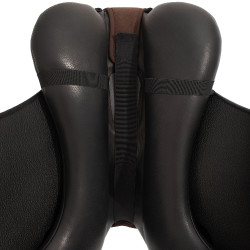 Capa de selim amortecedora Acavallo Ortho Pubis Gel em 20mm - Dressage Castanho Capa de selim amortecedora Acavallo Ortho Pubis Gel em 20mm - Dressage Castanho
