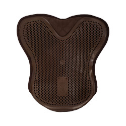 Capa de selim amortecedora Acavallo Gel Out 10 mm - Dressage Castanho