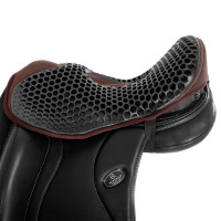 Capa de selim amortecedora com gel Acavallo Ortho Pubis - Dressage Castanho Capa de selim amortecedora com gel Acavallo Ortho Pubis - Dressage Castanho